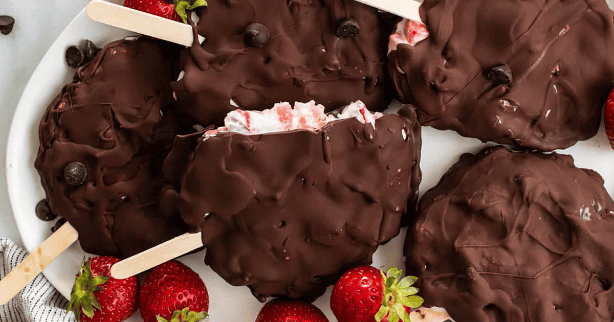 Protein-Packed Chocolate Strawberry Froyo Bars for a Healthy Treat
